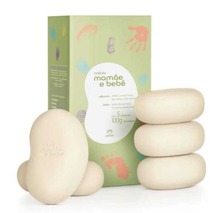 Sabonete em Barra Mamãe e Bebê – Caixa com 5 Unidades de 100g | Natura