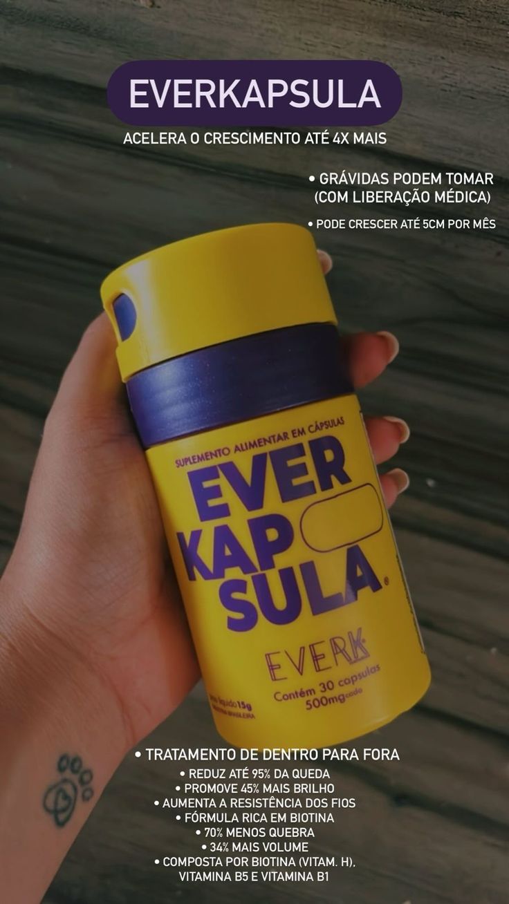 EverKapsula Gold Spell – Suplemento para Fortalecimento Capilar