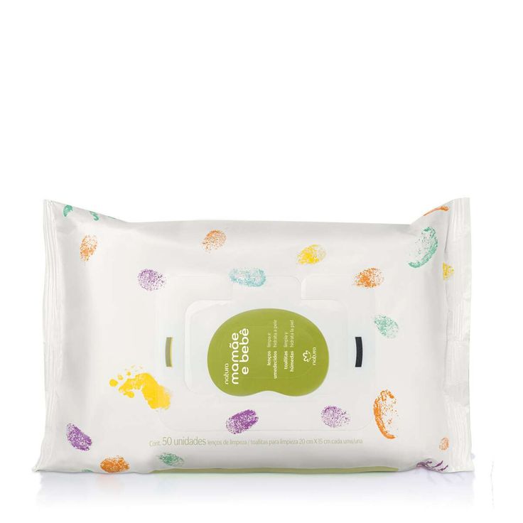 Lenços Umedecidos Mamãe e Bebê com Fragrância – 50 Folhas | Natura