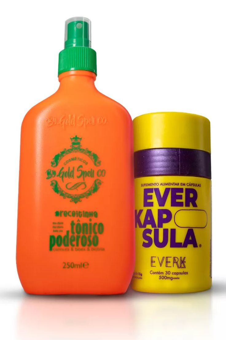 Kit Crescimento Capilar Gold Spell – EverKapsula + Tônico Poderoso